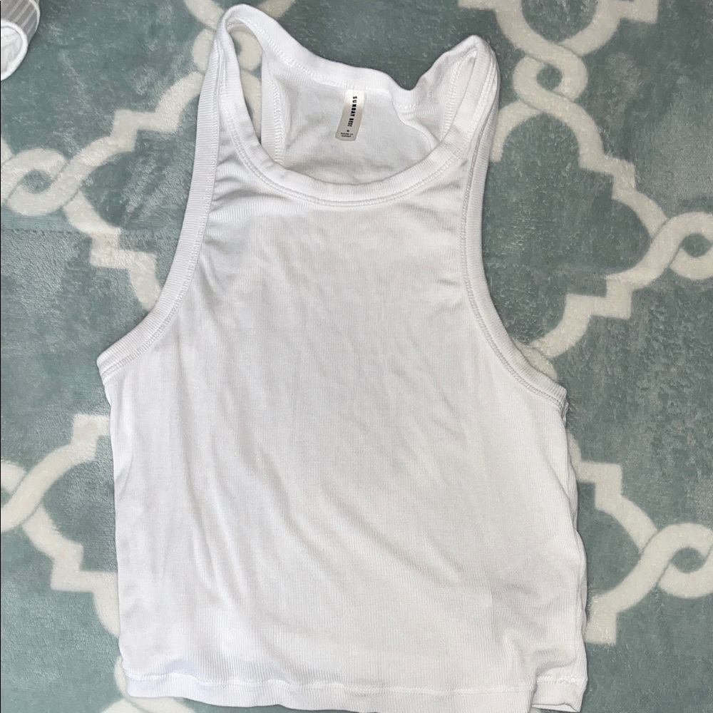 Aritzia White Tank Top